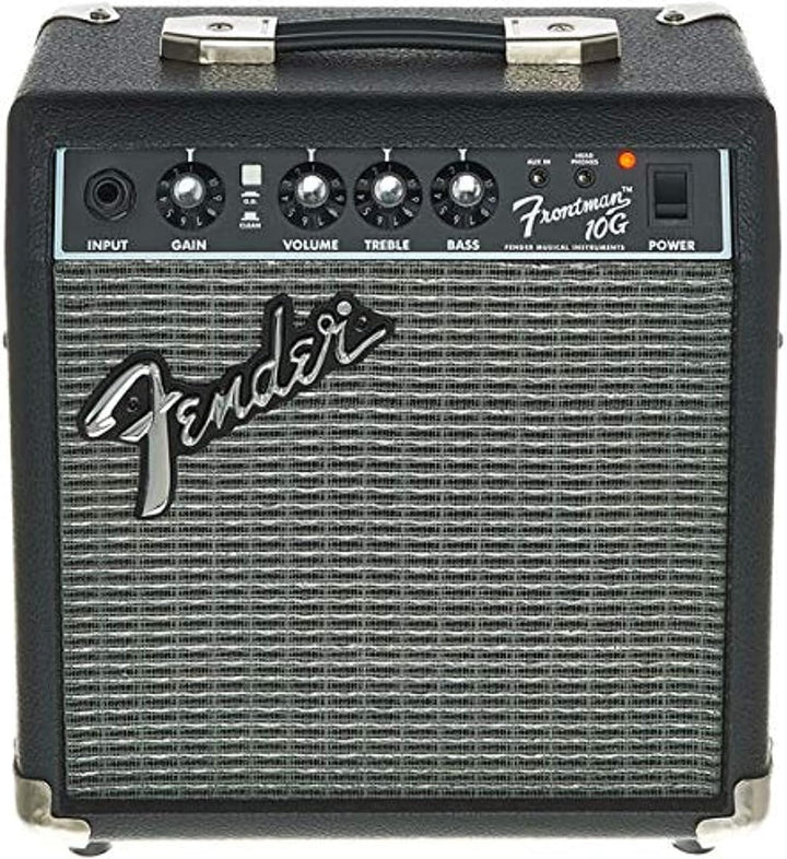 Fender Frontman 10G Combo Gitarrenverstärker – Idealer Übungsverstärker für E-Gitarre & FT-1 Pro Cli