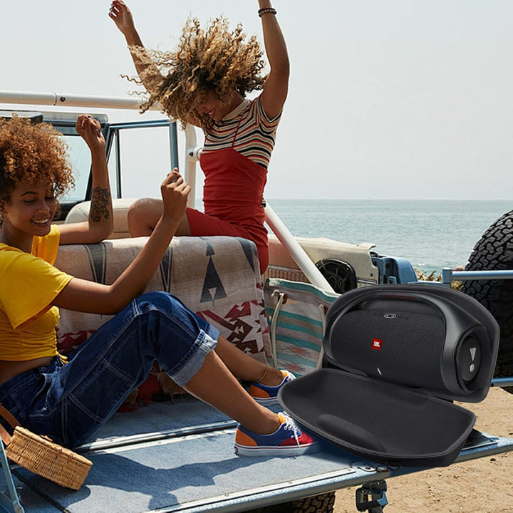 co2CREA Hart Tragetasche mit Mini Zubehörtasche und Schultergurt Für JBL Boombox 3 /Boombox 3 WiFi/B