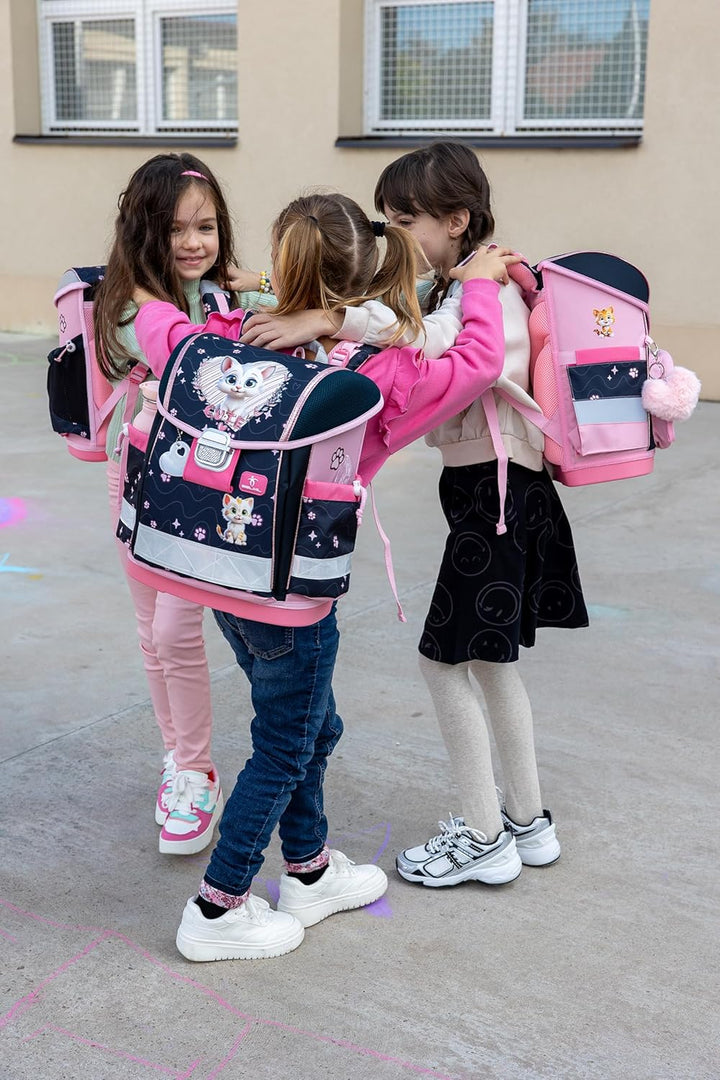 Belmil Classy Schulranzen Set 4 - teilig (403-13/AG/S) Cute Kitten 2