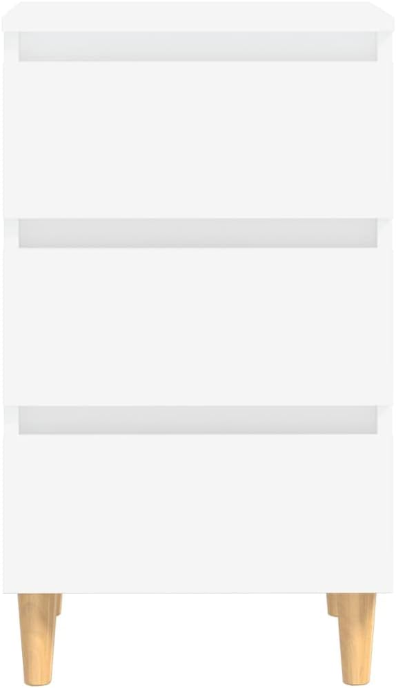 FIRBNUS Bedside Table Nachtkonsole Beistelltisch mit Stauraum Night Stand Nachttisch mit Massivholz-