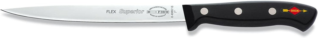 Dick Filetiermesser Flex 18 cm Superior, Schwarz