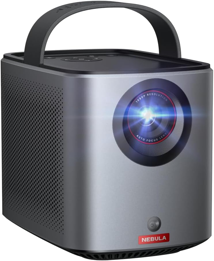 Nebula Anker Mars 3 Air Mini Beamer, 1080p, mit Google TV, Smart, WLAN Projektor, Tragbarer Projekto