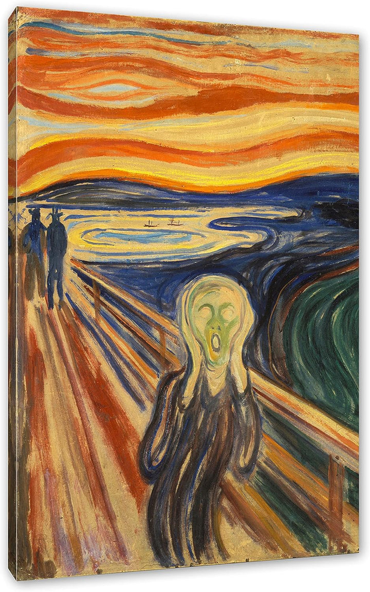 Generisch Edvard Munch - Der Schrei II als Leinwandbild / Grösse: 100x70 cm / Wandbild / Kunstdruck