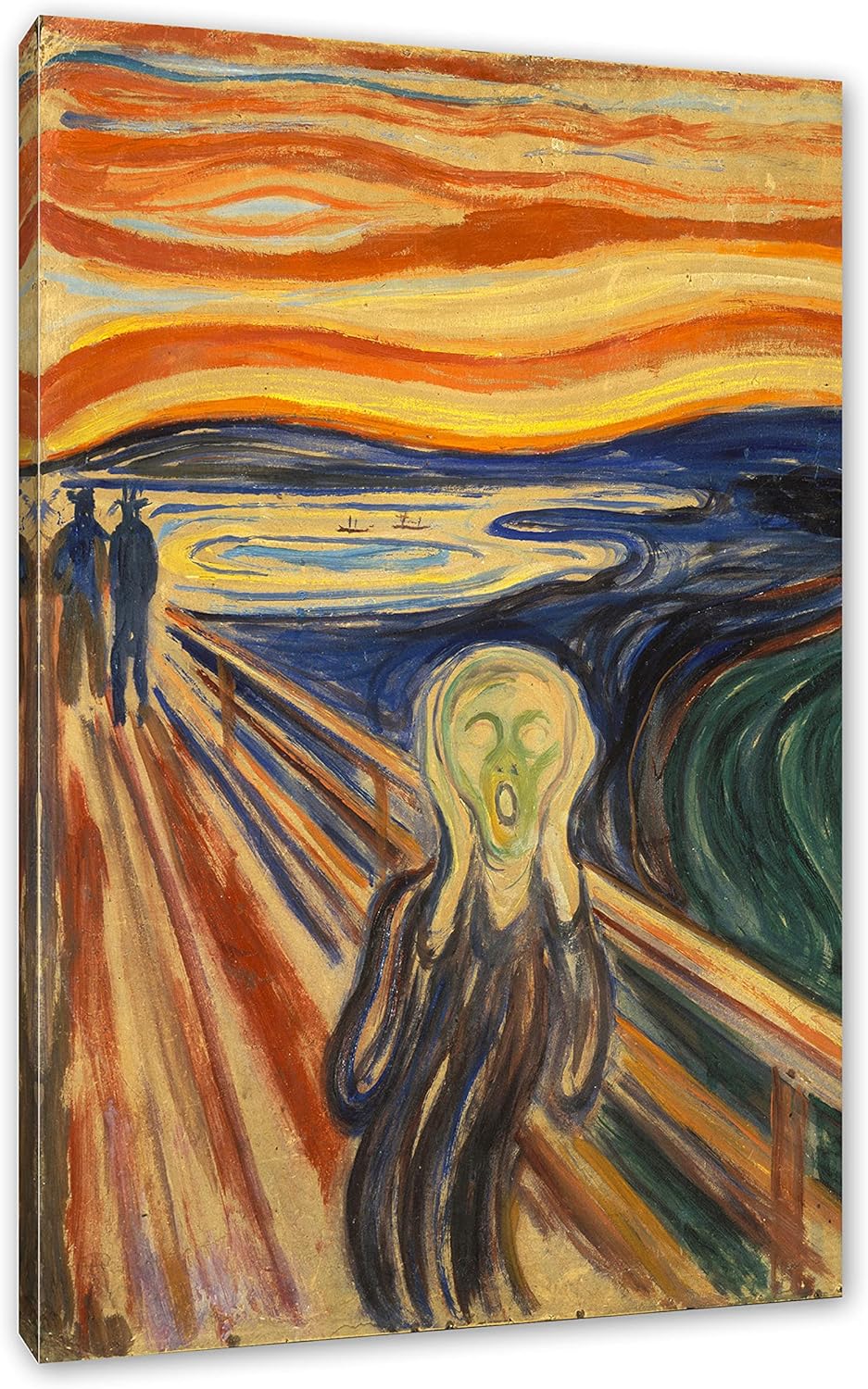 Generisch Edvard Munch - Der Schrei II als Leinwandbild / Grösse: 120x80 cm / Wandbild / Kunstdruck