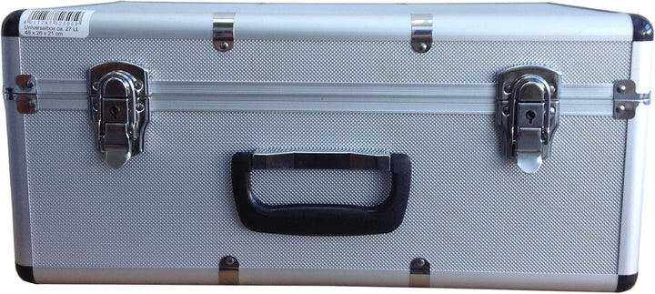 Transportkoffer mit hochwertigem Aluminiumrahmen, stossfestem ABS Korpus und hochwertigen Metallvers