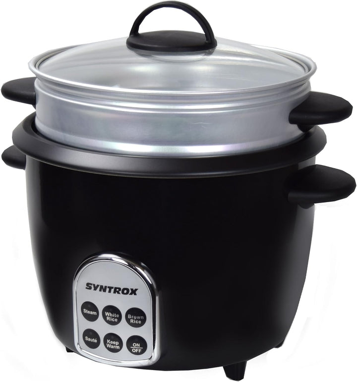 Syntrox Germany Slow Chef RC-700W Gourmet Multikocher Multifunktionskocher Reiskocher Dampfgarer mit