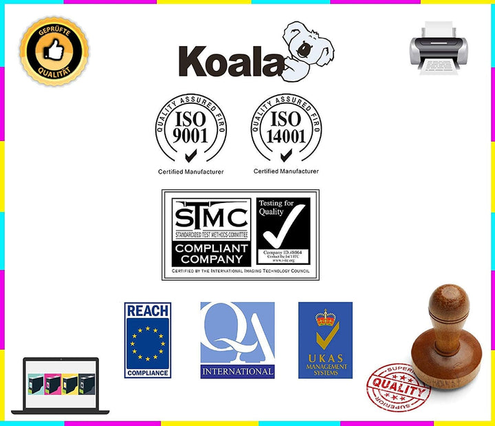 Koala Toner kompatibel für Brother TN-243CMYK TN247 TN243 für MFC-L3750CDW MFC-L3770CDW HL-3210CW HL