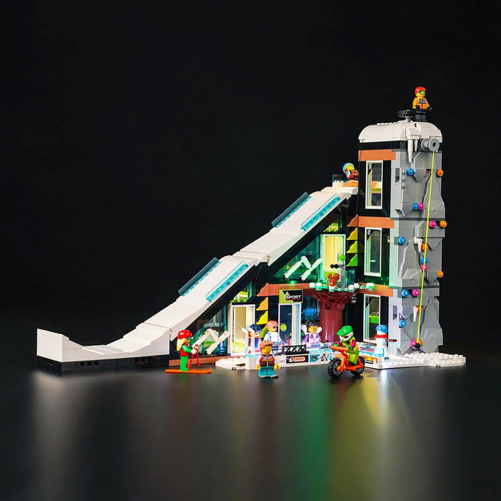 LocoLee Led Licht Set Kompatibel mit Lego City Wintersportpark, Led Beleuchtungs Set Compatible with