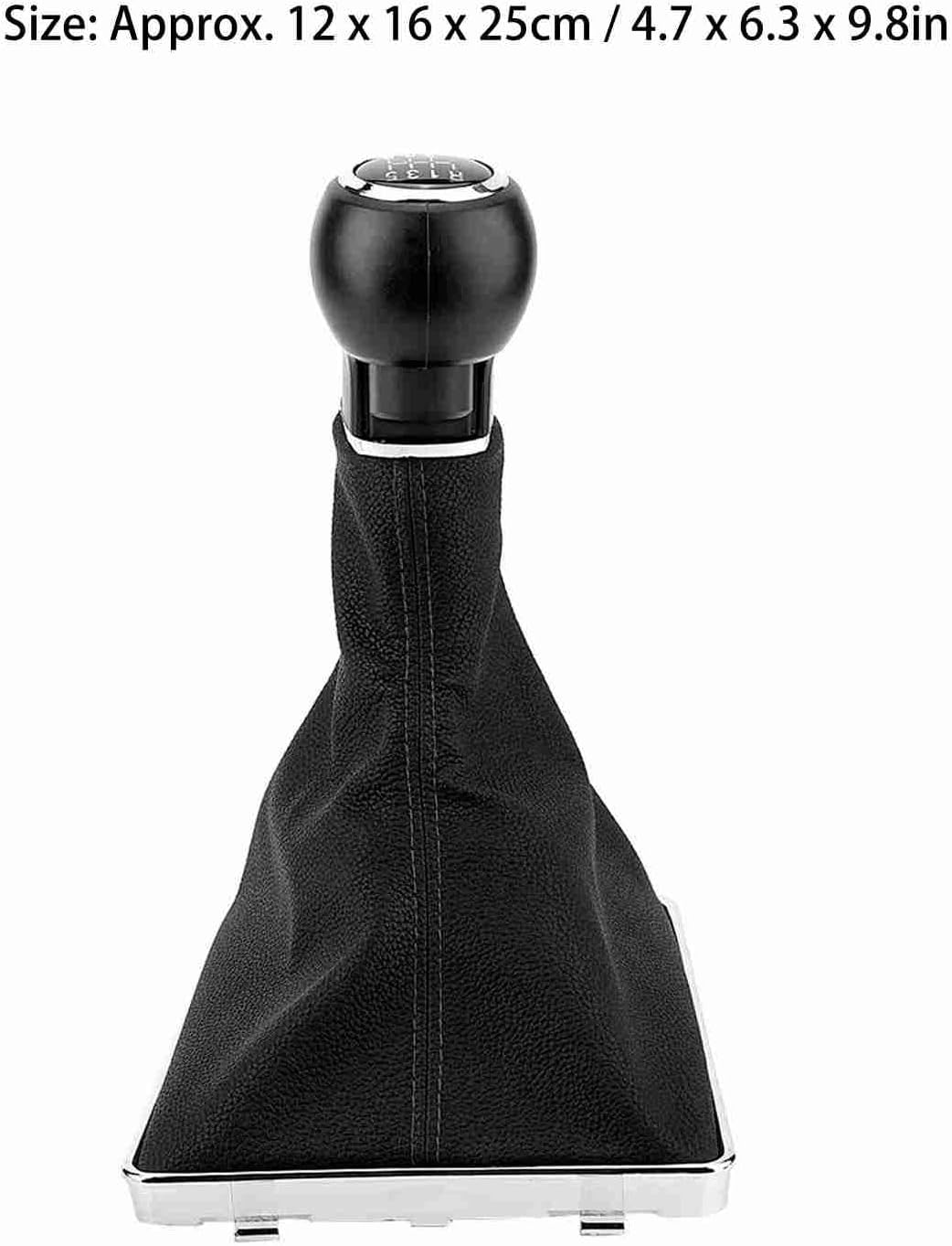 Schaltknauf Lederabdeckung, 5 Gang und 6 Gang Schaltknauf Gamasche Kofferraumabdeckung Ersatz für Op