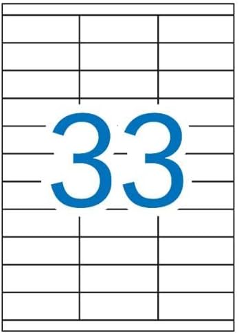 Apli 002086 - Pack 100 weiβe Etiketten für Drucker 70X25.4 70 x 25,4 mm 100 Blatt, 70 x 25,4 mm 100