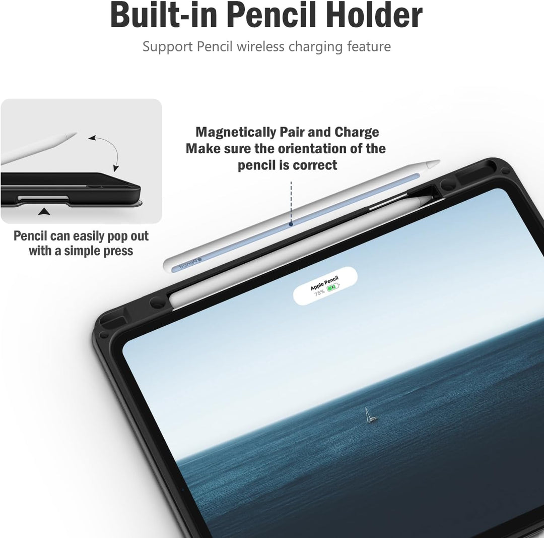 Antbox Hülle für iPad Pro 12.9 Zoll 2022 (6. Generation)/2021 (5.Gen) / 2020 (4.Gen) / 2018 (3. Gen)