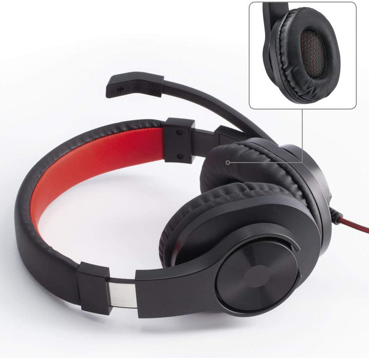 Hama USB Headset, Over Ear Kopfhörer mit Mikrofon (Headset mit Lautstärkenregler und verstellbarem M