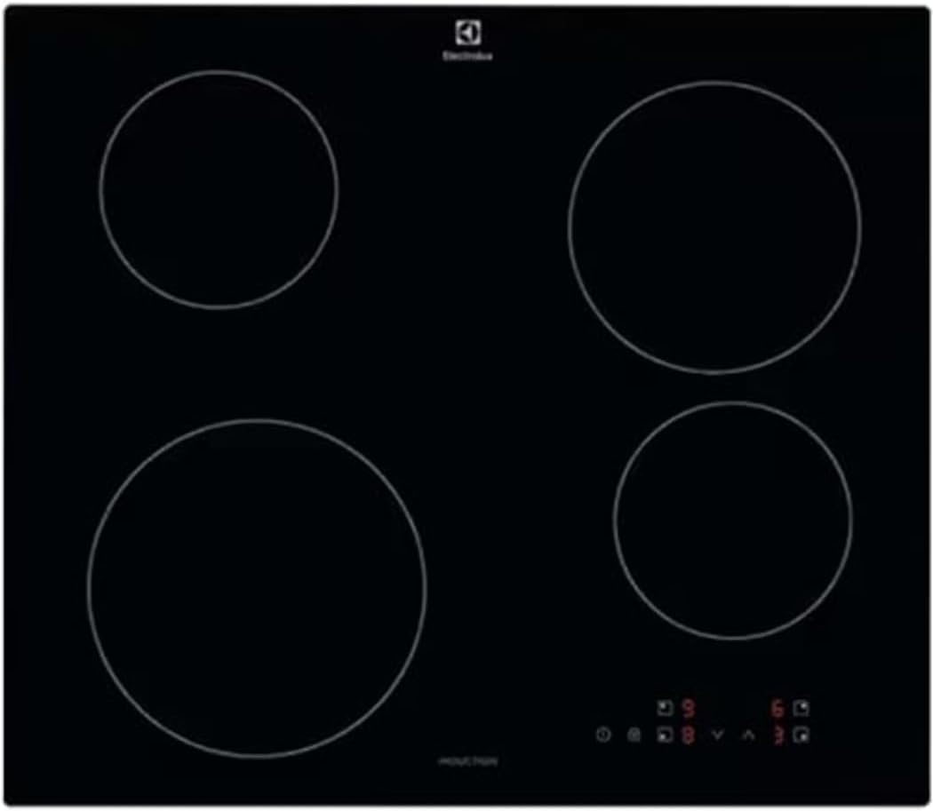 Electrolux Serie 300 Induktionskochfeld mit 4 Brennern, EIB60424CK, SliderTouch Bedienelemente, 60 c