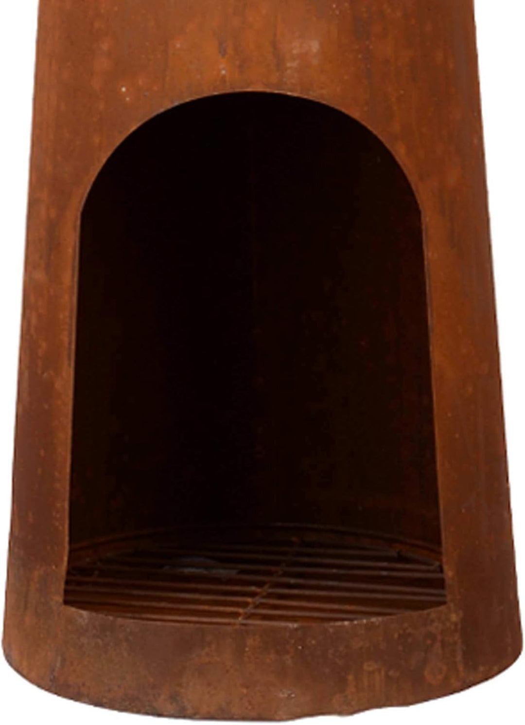 UNUS Gartenkamin Leuchtturm aus Edelrost als Feuerschale für den Garten 131 cm