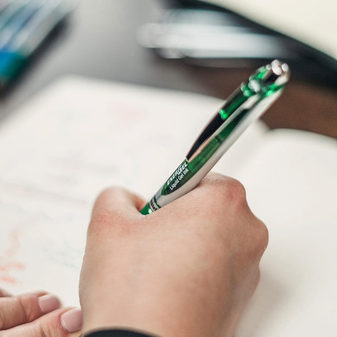 Pentel BL77-DO EnerGel Gel-Tintenroller mit Druckmechanik, 0,7 mm Kugeldurchmesser = 0,35 mm Strichs