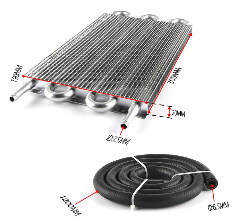 Getriebeölkühler-Kit Auto 6 Reihen Ferngetriebe Ölkühler Kit Auto-Manueller Kühlerkonverter Fahrzeug