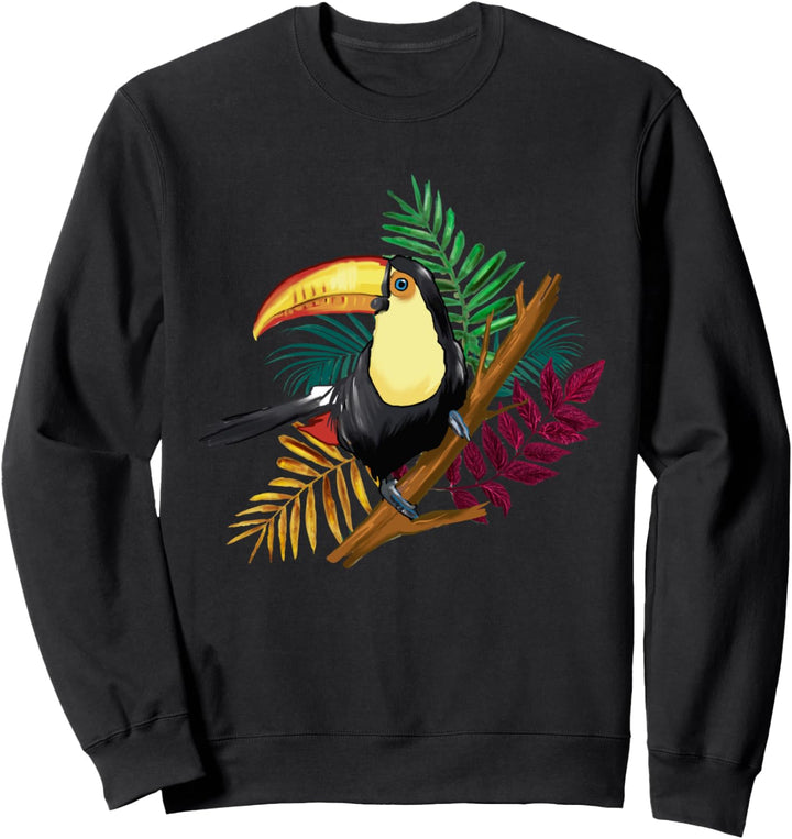 Tukan Vogel Tiere Bunt Kunst Vogelmotiv Tier Sweatshirt