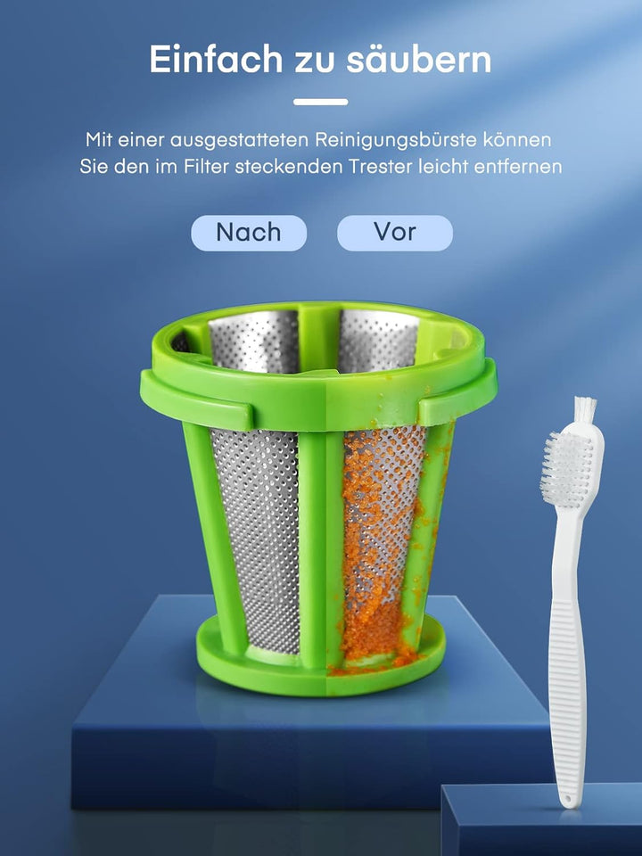 HOUSNAT Slow Juicer, Entsafter GemĂŒse und Obst, Profi Entsafter mit Ruhigem Motor â Umkehrfunktion â