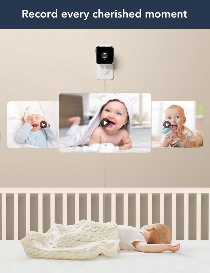 GNCC Babyphone mit Kamera, Baby Monitor mit Kamera und app, 1080P Baby Kamera WLAN, Babyphone mit Na