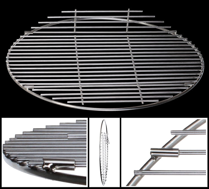 Edelstahl Grillrost - für Kugelgrill aller namhafter Marken Ø57 cm z.B. Weber - rostfrei von Brandss