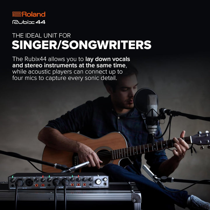 Roland RUBIX44 4-In/4-Out High-Resolution Audio-Interface - Die Hi-Res-Lösung für Homestudio-Produze