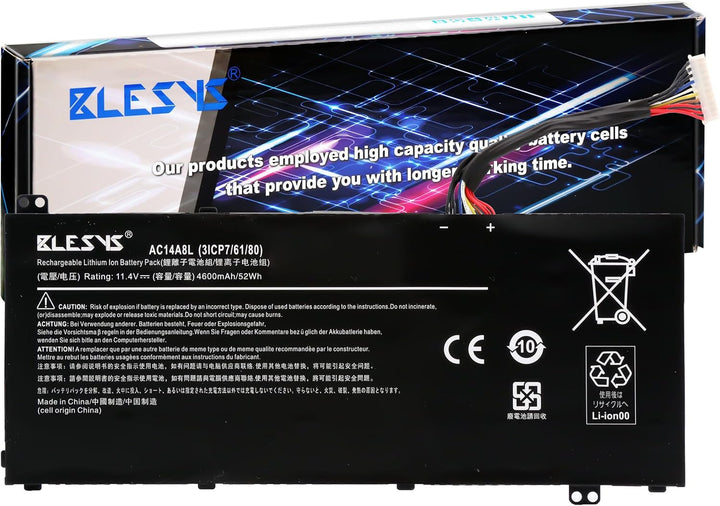 BLESYS AC14A8L KT.0030G.001 Laptop Akku für Acer Aspire Nitro V15 VN7-791G VN7-571 VN7-571G VN7-572