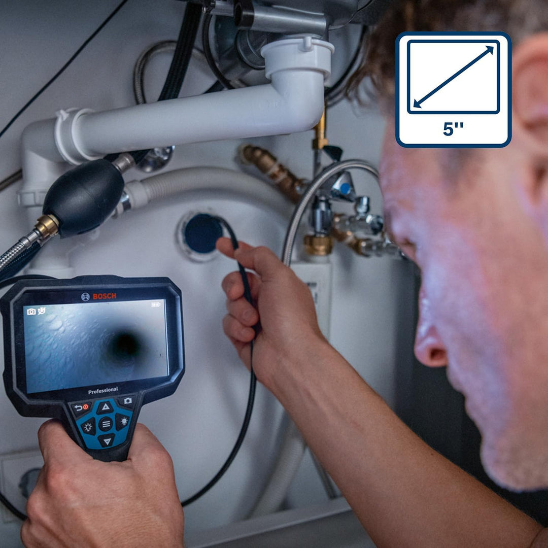 Bosch Professional Inspektionskamera GIC 12V-5-27 C (Kabellänge: 150 cm, Ausrichtungsfunktion AutoUp
