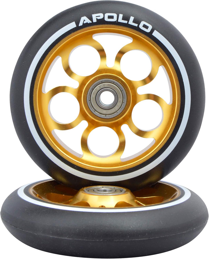 Apollo Stunt Scooter Ersatzräderset Pro Wheels - ABEC9 Kugellager, Roller Rad Ersatz-Räder passend S