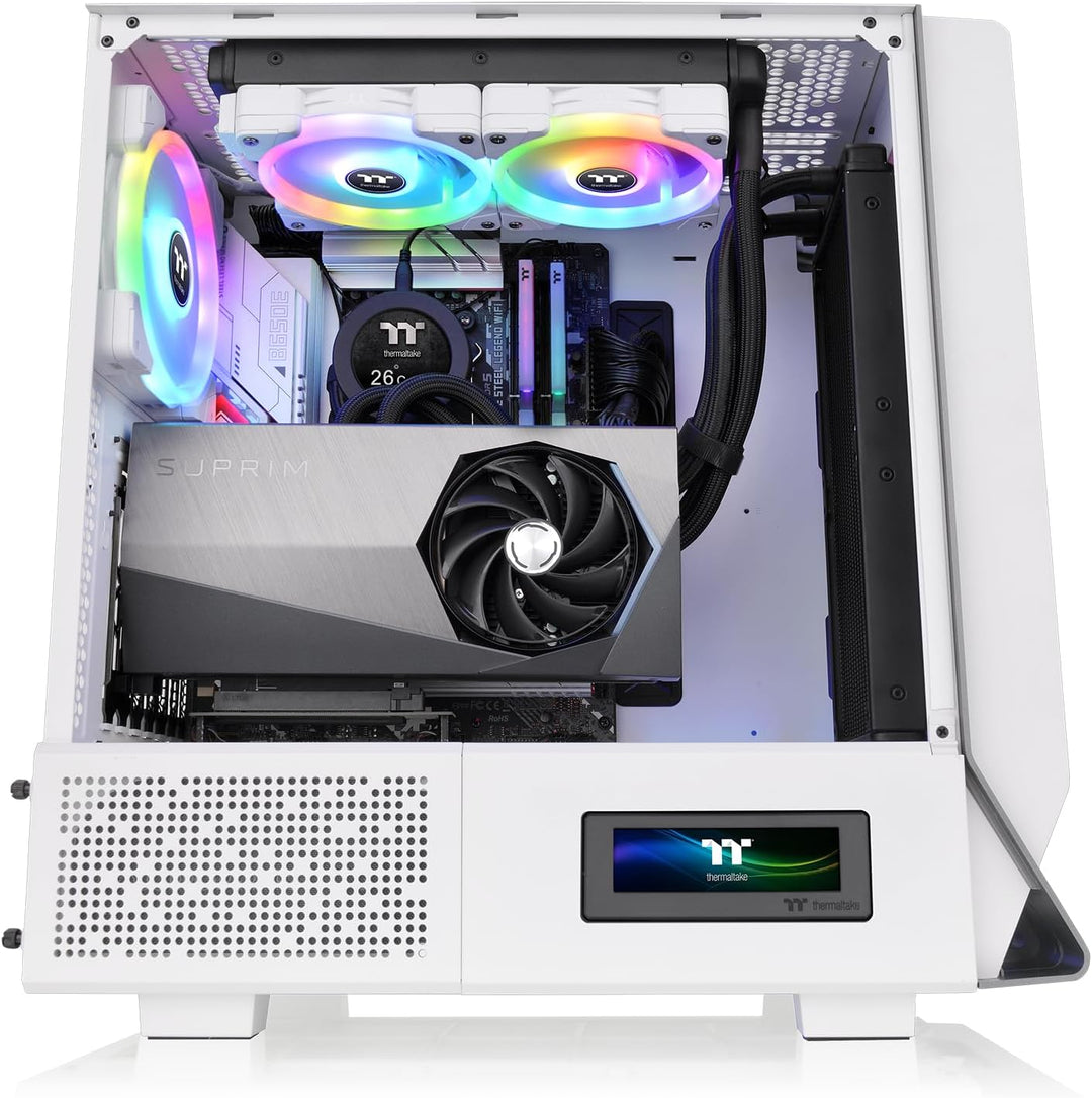 Thermaltake Ceres 300 TG ARGB, Mid Tower Chassis, White Snow, Snow