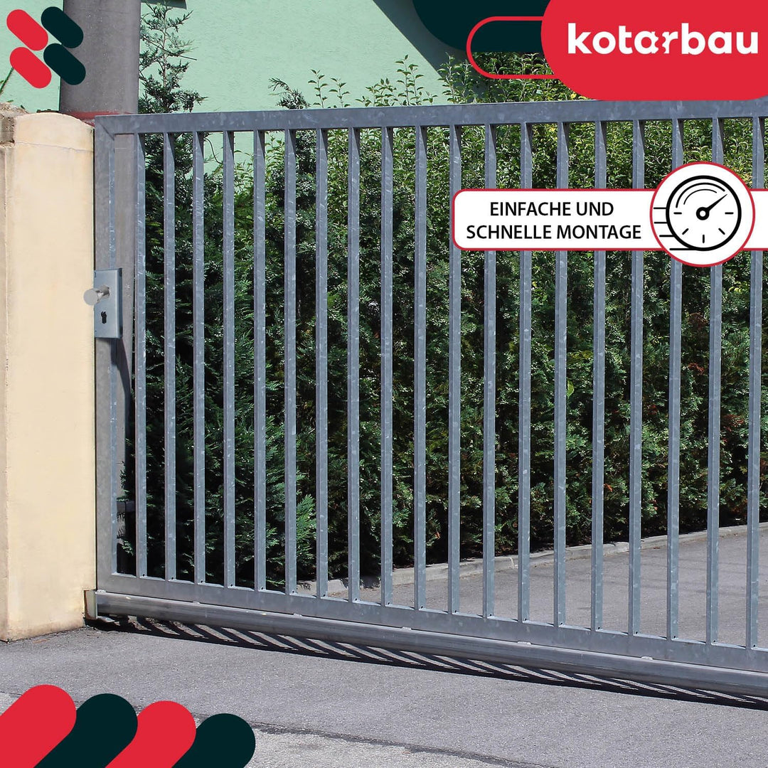 KOTARBAU® Hakenschloss Schiebetore Einsteckschloss 72/30 Schlosskasten Führungsdorn Schiebetürschlos