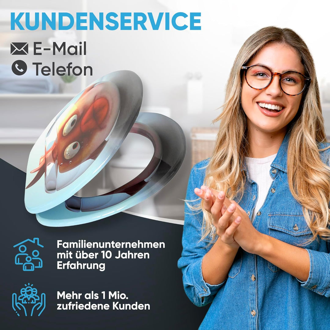 Sanilo WC-Sitz mit Absenkautomatik l Hochwertiger Toilettensitz aus Holz l Toilettendeckel in versch