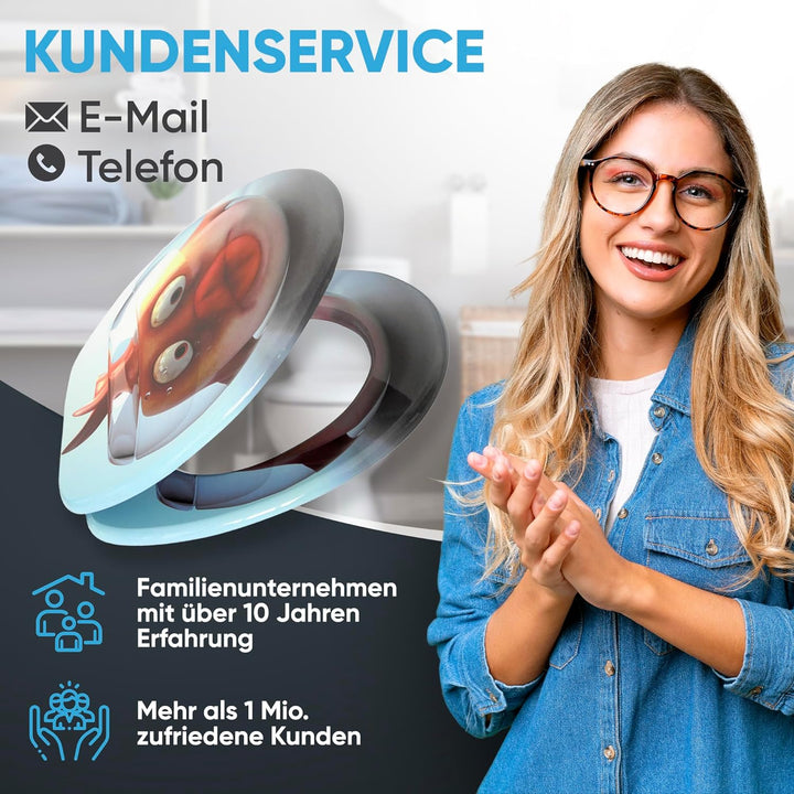 Sanilo WC-Sitz mit Absenkautomatik l Hochwertiger Toilettensitz aus Holz l Toilettendeckel in versch