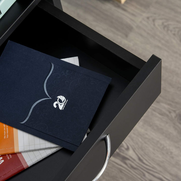 HOMCOM Rollcontainer, Aktenschrank, Bürocontainer mit Schublade, Büroschrank, Aufbewahrung Container