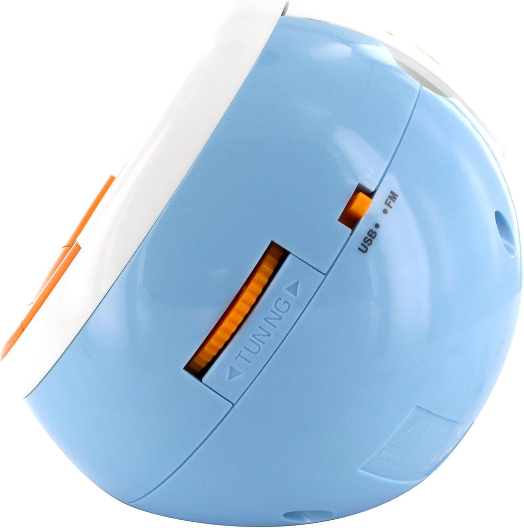 Le Petit Prince 477342 Radiowecker FM USB, Projektion Dual Alarm und Sleep/Snooze-Funktionen, Batter