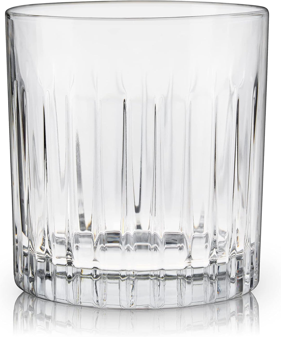 Viski Double Old Fashioned Tumbler, 4 Lowball-Cocktailgläser aus bleifreiem Kristallglas, Glaswaren
