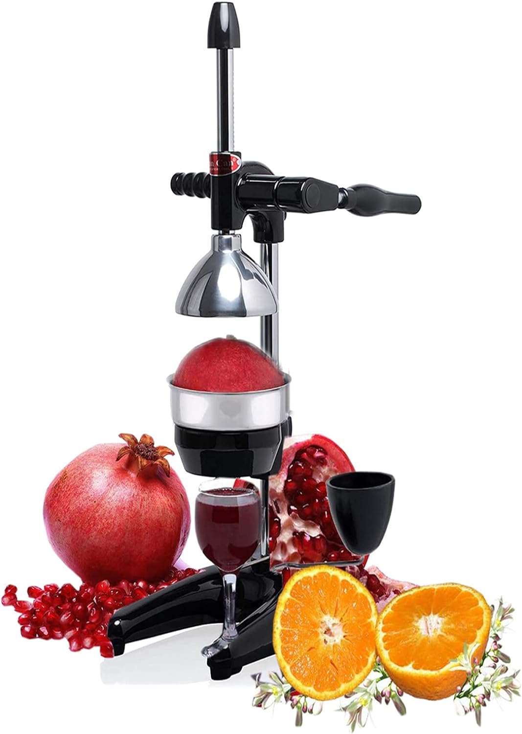 Cancan Granatapfel- und Zitrus-Entsafter, Modell 0103, Schwarz, Schwarz