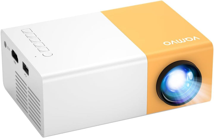 Mini Beamer, Vamvo YG300 Pro-Mini-Projektor, Tragbarer Filmprojektor 1080p Unterstützt für Kinderges