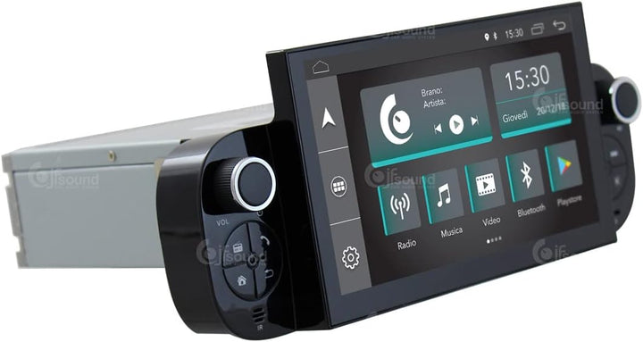 Costum fit Autoradio für FIAT Panda Android GPS Bluetooth WiFi Dab USB Full HD Touchscreen Display 7