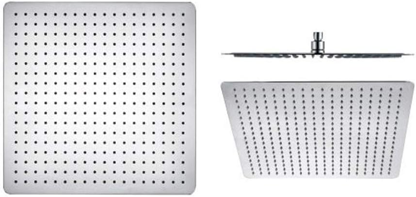 Grünblatt SUS 304 Duschkopf, rostfreier Edelstahl, 40 cm x 40 cm, Spa, Wellness, Regendusche
