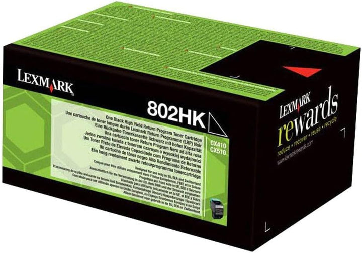 Lexmark 80C2HK0 Original Toner 1er Pack, Schwarz Schwarz C2HK0, Schwarz C2HK0