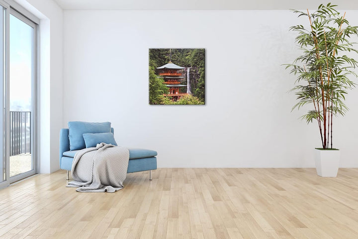deyoli Schreinturm in atemberaubender Natur Format: 60x60 als Leinwandbild, Motiv fertig gerahmt auf