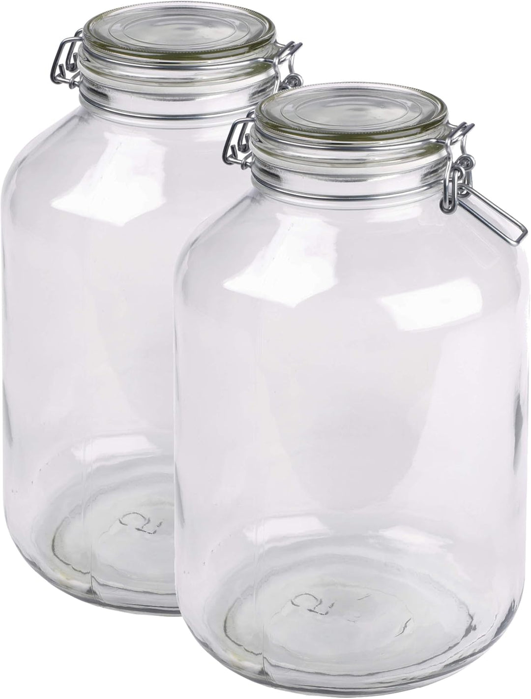 MÄSER 926240 Gothika, Einmachgläser gross, 2er Set à 4,8 l, made in Germany, Vorratsgläser mit Decke