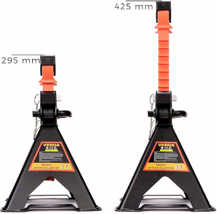 Wagenheber 3T + 2X Gummi Rangierwagenheber Heber Ständer Unterstellbock Modellwahl (Wagenheber 3T +