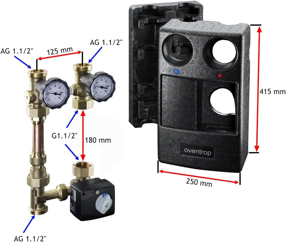 Oventrop Kessel-Anbindesystem Regumat M3-180 DN 25 ohne Pumpe