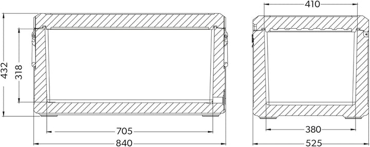 Dometic Cool-Ice WCI 85, tragbare passiv-Kühlbox/Eisbox, 87 Liter, für Auto, Lkw, Boot, Camping, Ide