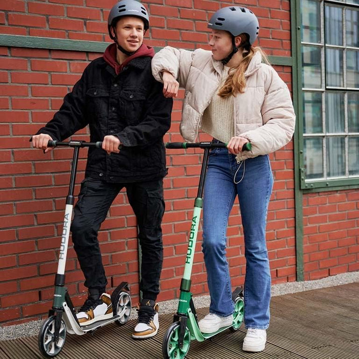 HUDORA BigWheel® 205 Advanced Scooter - Komfortabler Aluminium-Roller für bis zu 100kg - Höhenverste