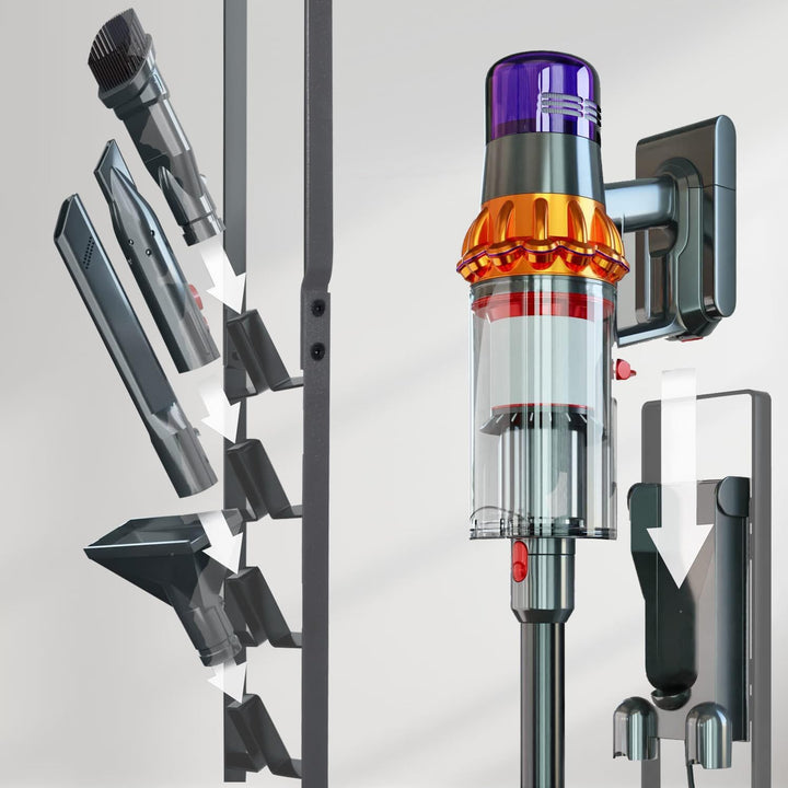 ECRIZA Staubsaugerständer, Staubsaugerzubehör, stabile Metall-Aufbewahrungshalterung für Dyson Handh