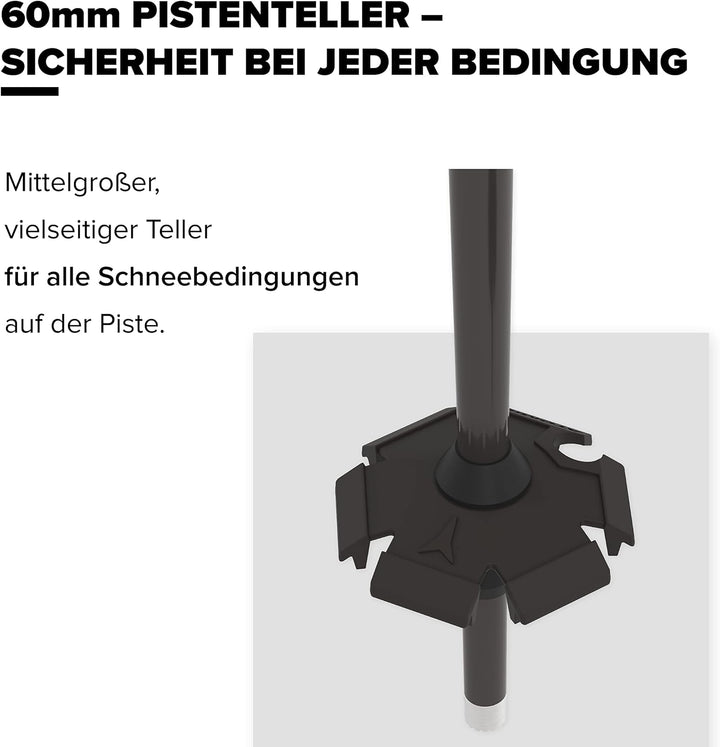 ATOMIC AMT SQS Skistöcke - Zuverlässiger 4 Aluminium Skistock - Ergonomischem Griff am Stock - Safet