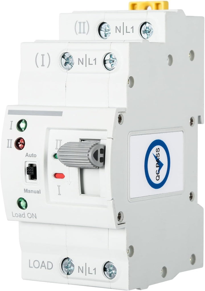 DEWIN Transferschalter, automatischer Transferschalter G2R 63A DIN-Schiene ATS Dual Power Automatisc