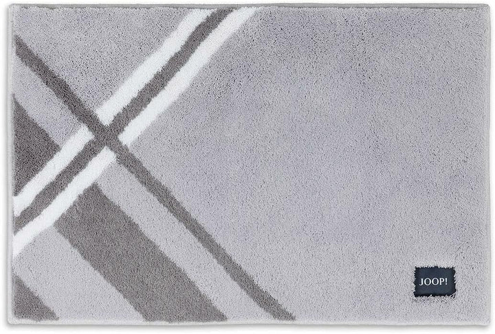 JOOP! Badteppich Checks Farbe Kiesel Grösse 50x60cm Kiesel 50 x 60 cm, Kiesel 50 x 60 cm